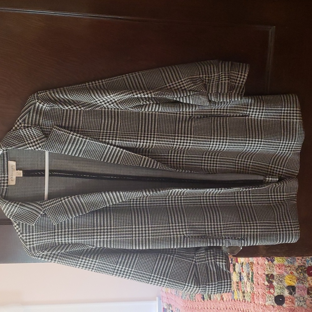 PHILOSOPHY HOUNDSTOOTH BLAZER/JACKET